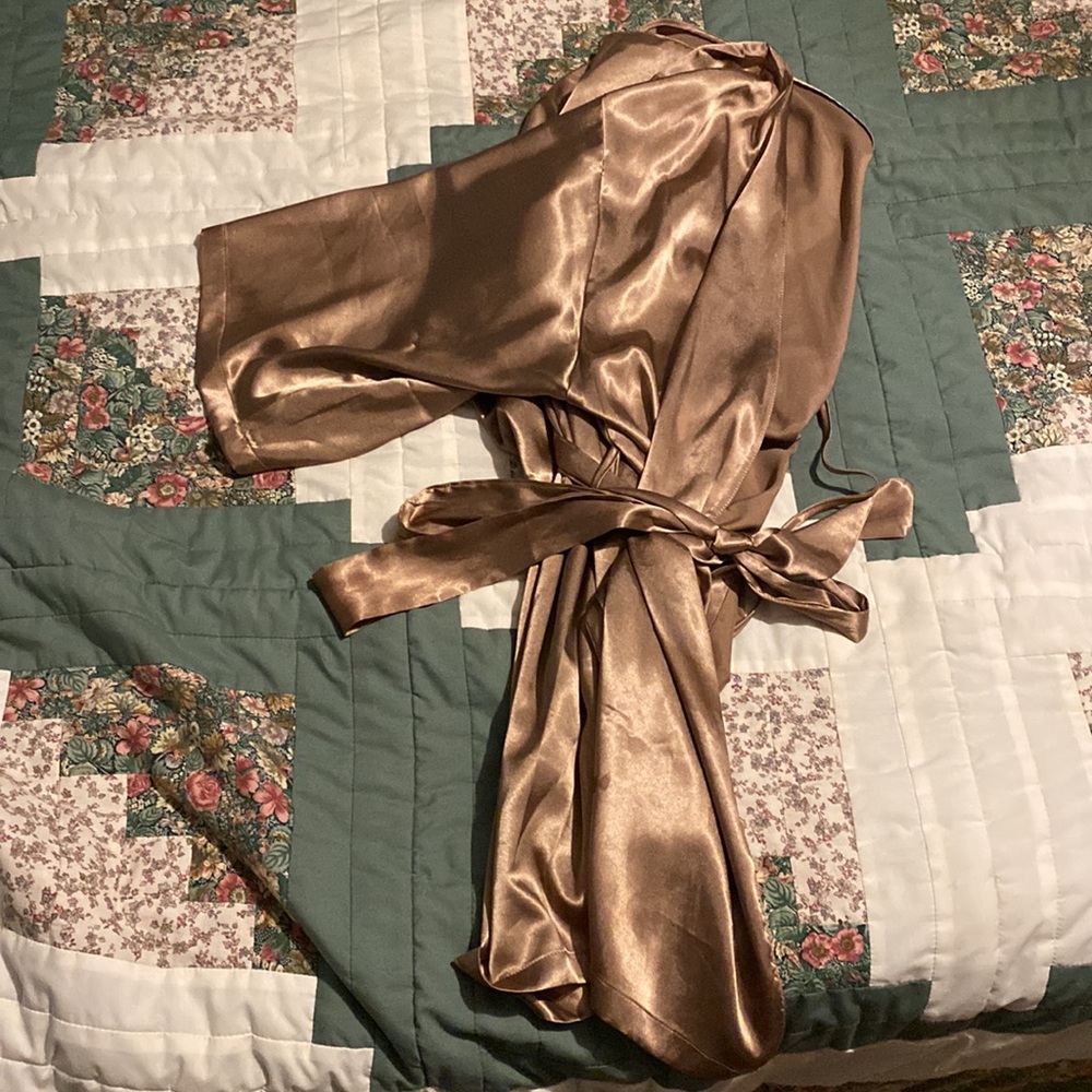 Matching Bra and Silk Robe - Picture 4 of 5